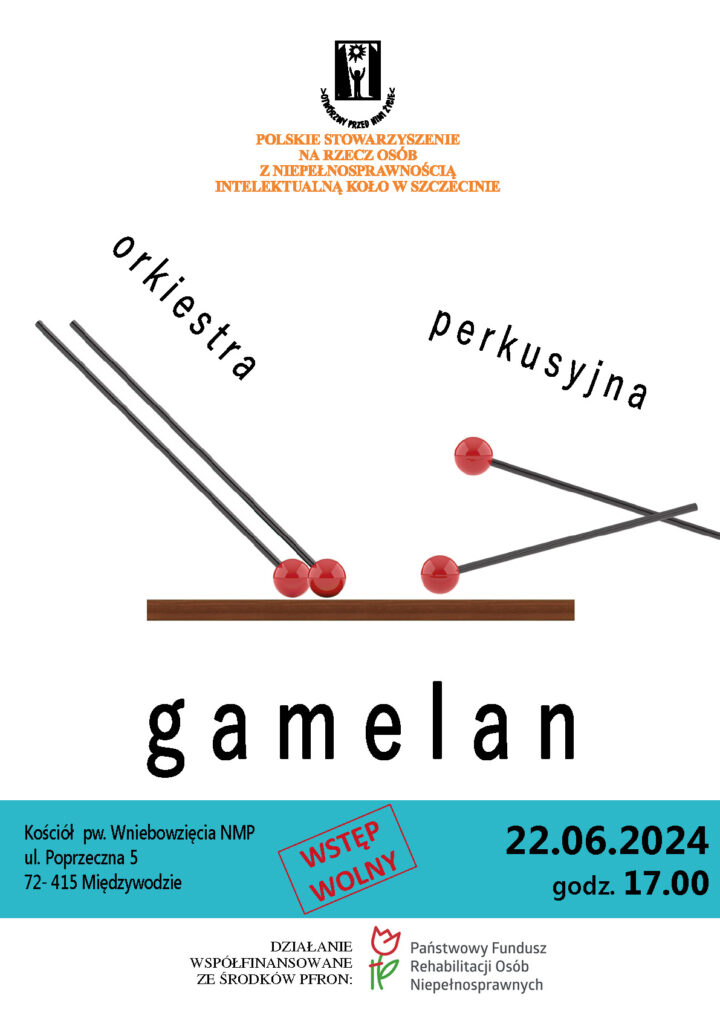 Koncert Gamelan - 22.06.2024, godz.17.00. Kościół pw. Wniebowzięcia NMP, ul. Poprzeczna 5, Międzywodzie. Wstęp wolny.